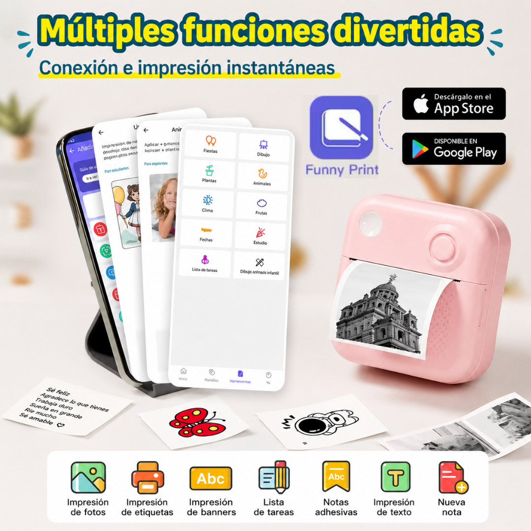 Mini Impresora Térmica de Bolsillo Portátil