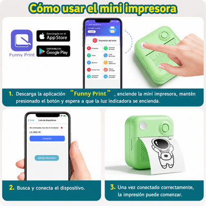 Mini Impresora Térmica de Bolsillo Portátil